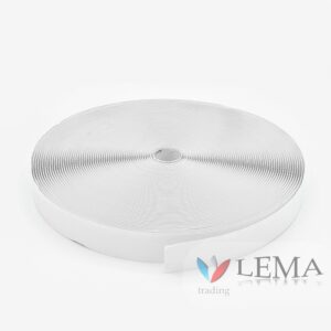 Ruban auto-agrippant adhésif 30 mm blanc – Image 1