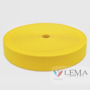Elastique plat polyester 60 mm jaune – Image 1