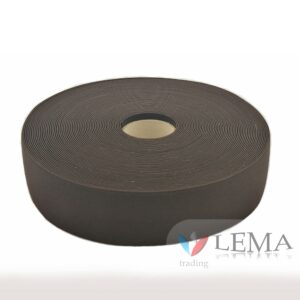 Elastique plat polyester 90 mm marron – Image 1