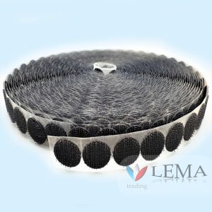 Pastilles adhésives 47 mm noires (450pcs) – Image 1