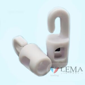 Mini Crochet plastique pour sandow 4 mm -Blanc ou noir. – Image 1