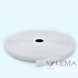 Auto-agrippant à coudre 50 mm blanc – Image 1