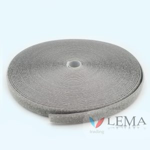 Auto-agrippant à coudre 25 mm gris clair – Image 1