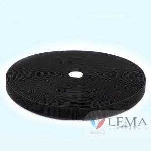 Boucle texturée Feu Retardant 25 mm noir – Image 1