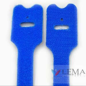 Serre-câbles bleus auto-agrippant 30 cm – Image 1